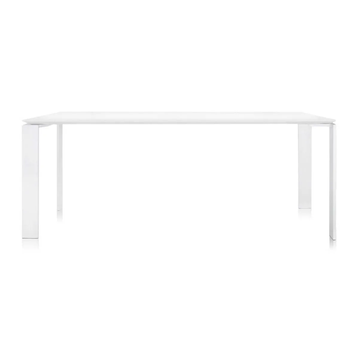 Kartell Four Outdoor Dining Table 190X79, White Metal | W190cm | Barker & Stonehouse 3
