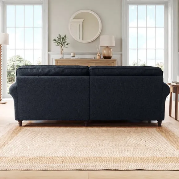 Flori Soft Chenille Corner Chaise Sofa 2