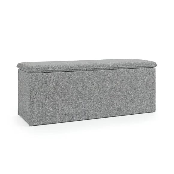 Olton Textured End of Bed Storage Ottoman 6