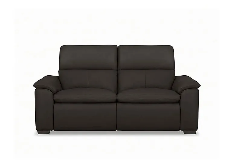 Relax 2 Seater Leather Power Recliner Sofa with Power Headrests - Dark Chocolate - Sofas and Armchairs - In Time for Christmas