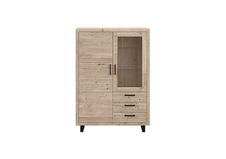 Terra Large Display Cabinet - Vintage Grey