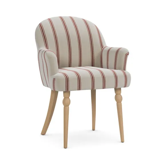 Petit Dining Chair, Folkstone Stripe 6