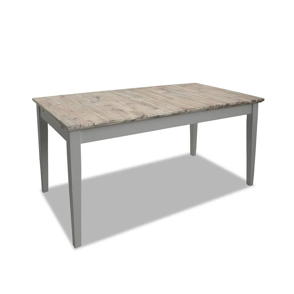 Statement Furniture Florence Rectangle Extendable Kitchen Dining Table in Light Grey 1