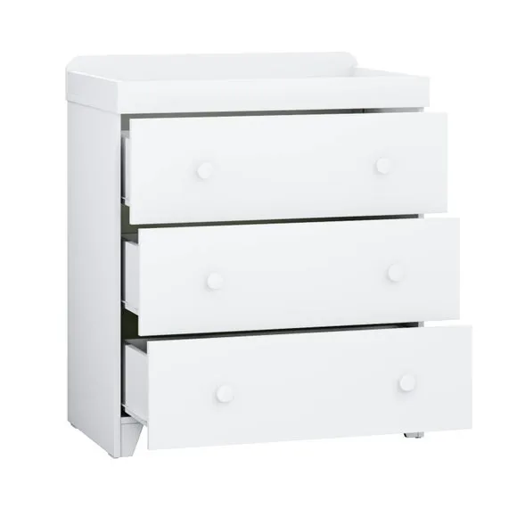 Little Acorns Classic 3 Drawer Chest and Wardrobe Nursery Set 4