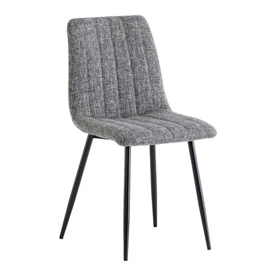 Virgo Fabric Dining Chair In Grey