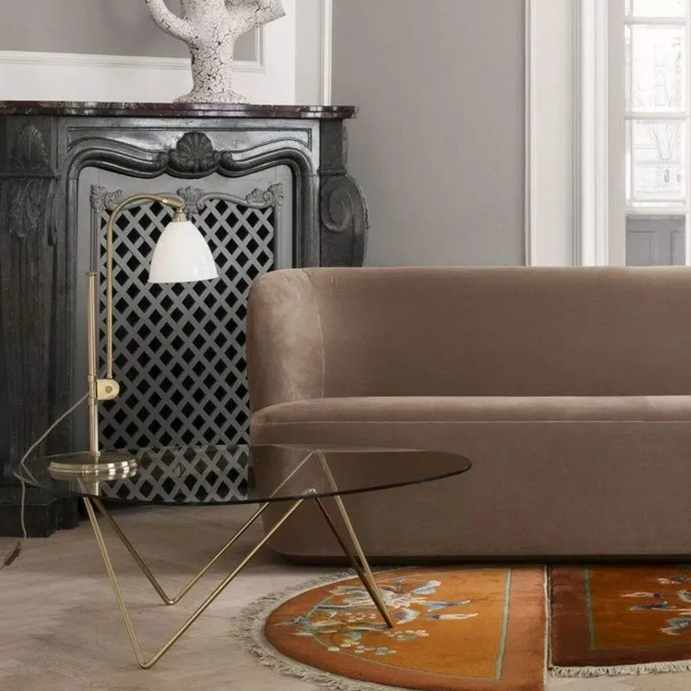 Gubi Bestlite BL1 Table Lamp Brass Base Grey Shade 4