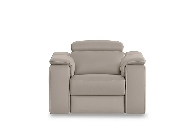 Canto Leather Power Recliner Armchair with Power Headrest and Power Lumbar