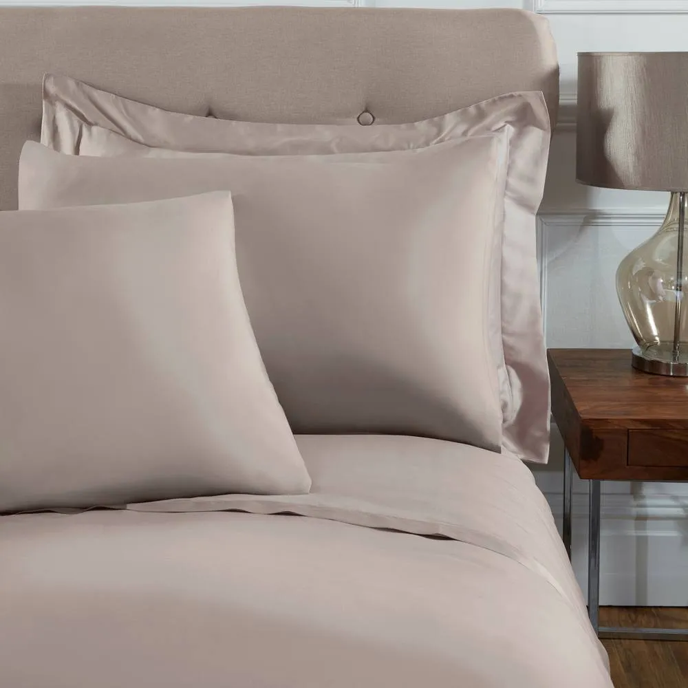 Smart Living Luxurious 300 Thread Count Anti-Allergy 100% Cotton Sateen Pillowcases in Taupe 2