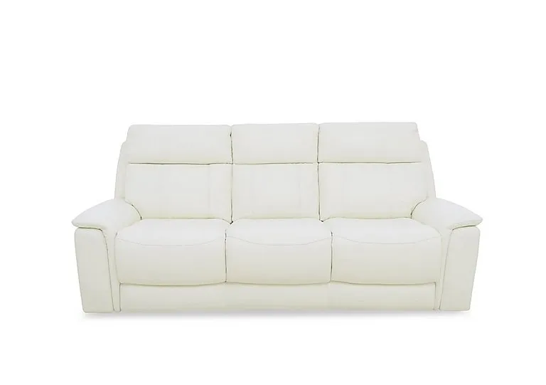 Chill Leather 3 Seater Sofa - BV Star White