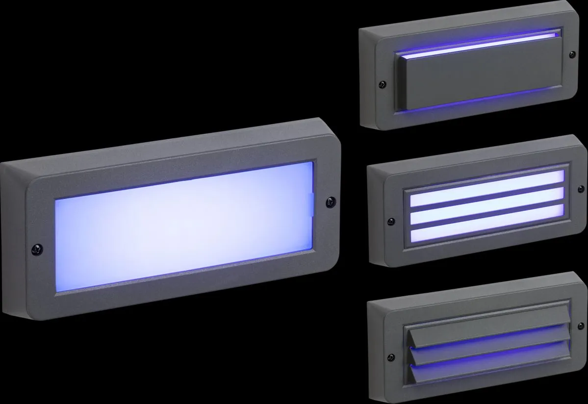 Netlighting Blue LED Surface Mount Brick light Grey 230V IP65 5W