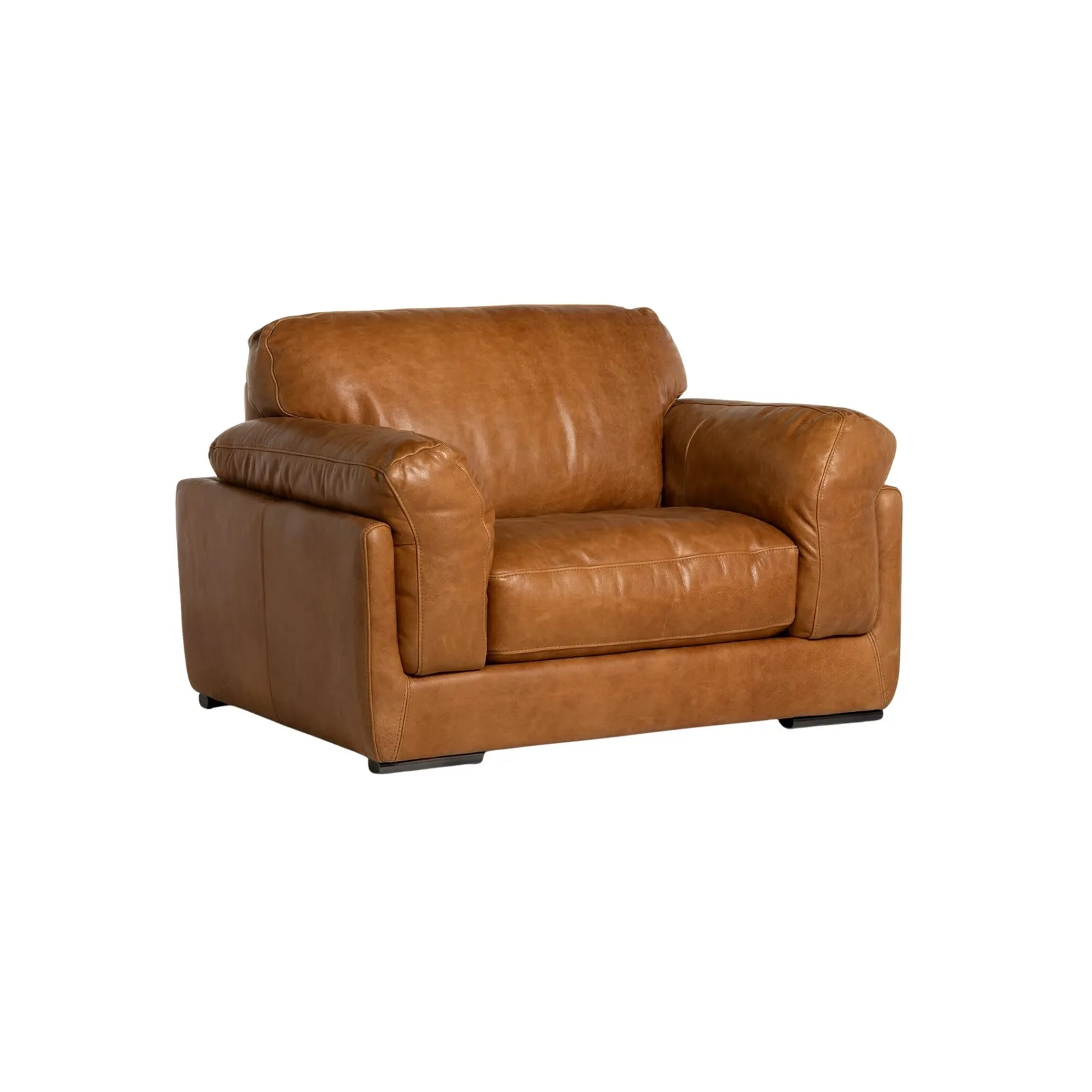 Ledbury 1.5 Seater Sofa, Brown Leather | Barker & Stonehouse 3