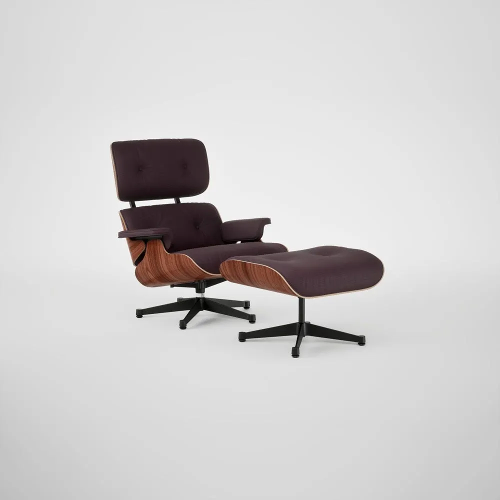 Vitra Eames Lounge Chair & Ottoman Santos Palisander Contemporary L50 87 Plum Black Base 04 1