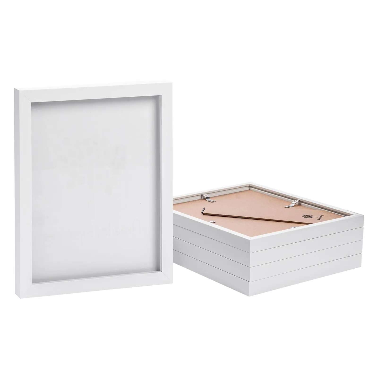 Nicola Spring Photo Frames - 8" x 10" - Pack of 5 in White 1