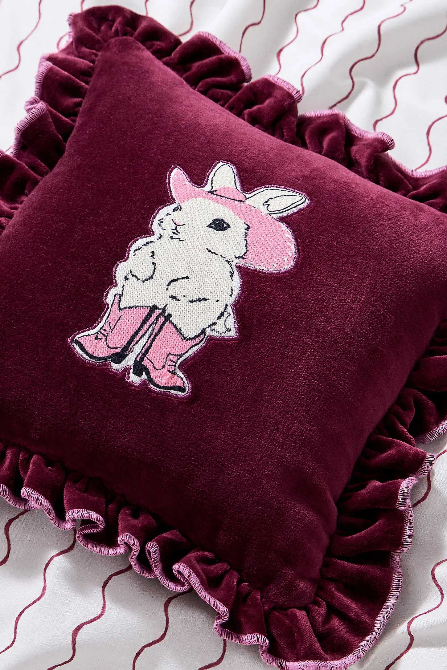 Motif Animal Ruffle Mini Cushion ALL 2