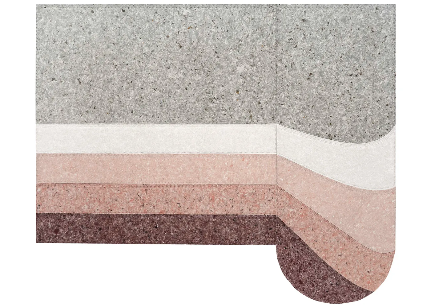 Gandia Blasco Nuances Rug Rounded Burgundy 250 x 300cm