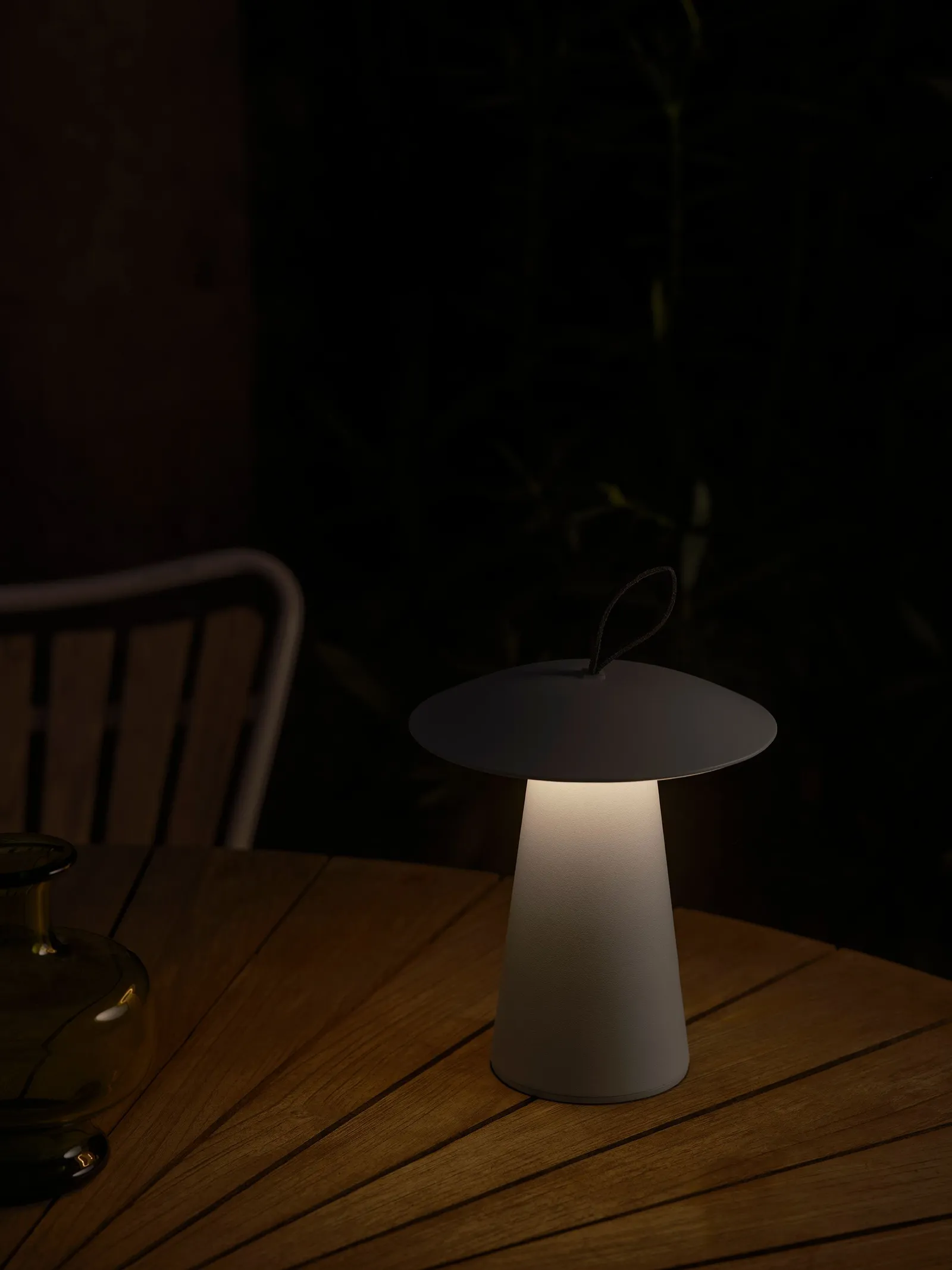 Nordlux Modern Outdoor Table Battery Light White Aluminium Intergrated LED Touch Dimmer - Battery, IP54 2