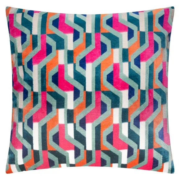 Furn. Metro Prism Velvet Square Cushion 3
