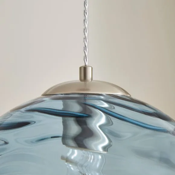 Aqua Glass Pendant Light 3