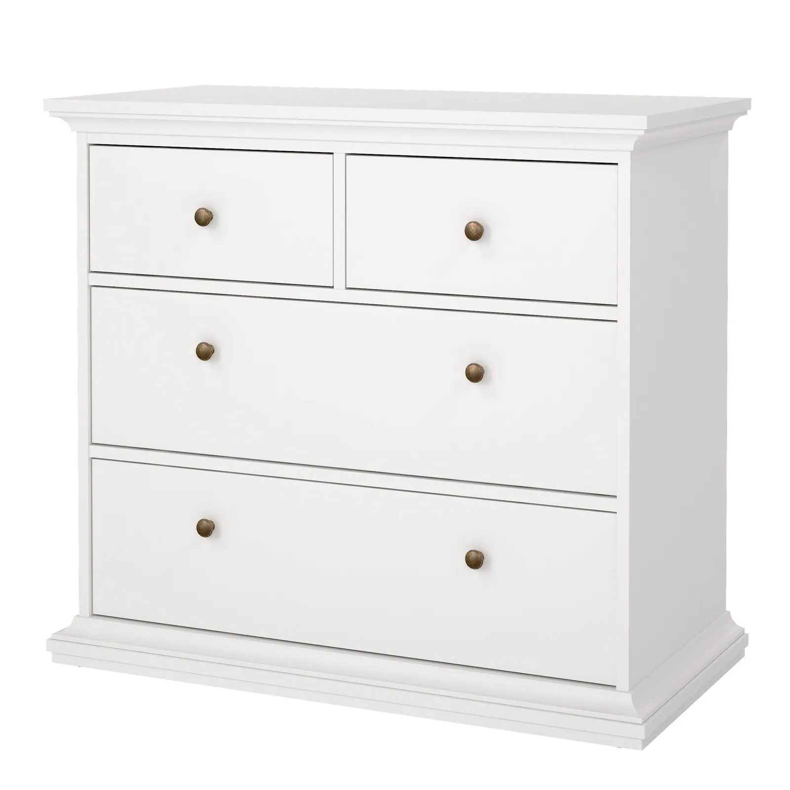 Furniture To Go Paris Chest of 4 Drawers in White 3
