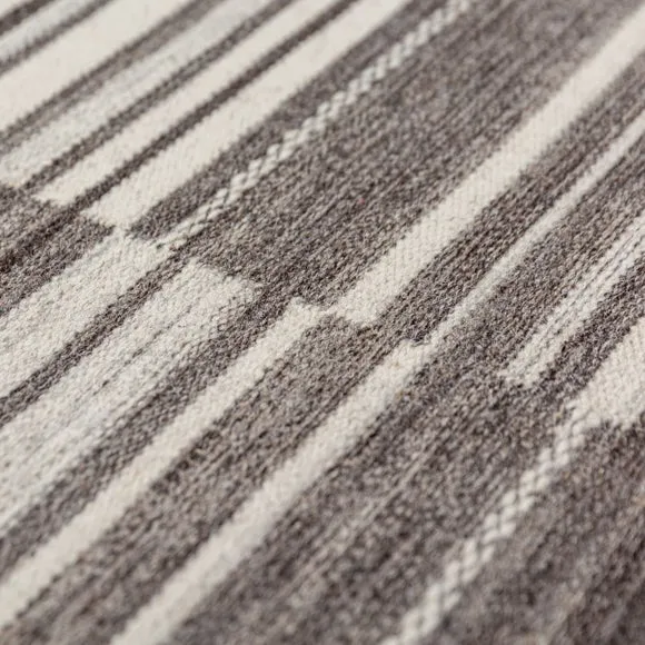 Marlin Striped Geometric Wool Rug 2