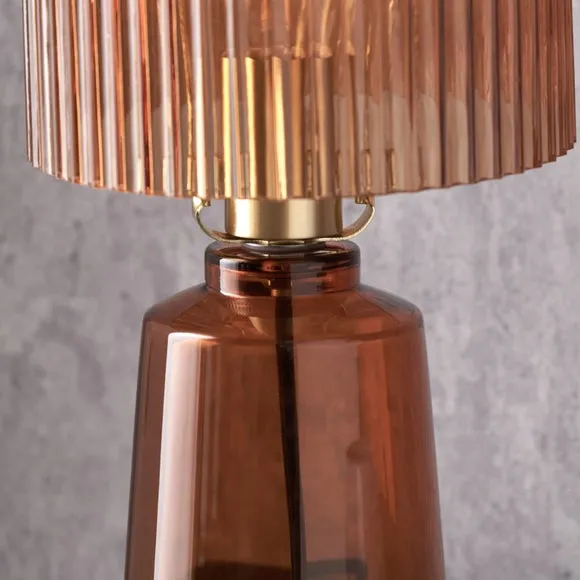 Pacific Lifestyle Zandra Retro Ribbed Table Lamp 4