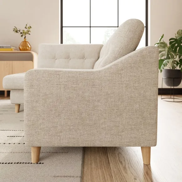 Baxter II Basket Weave Corner Chaise Sofa 3