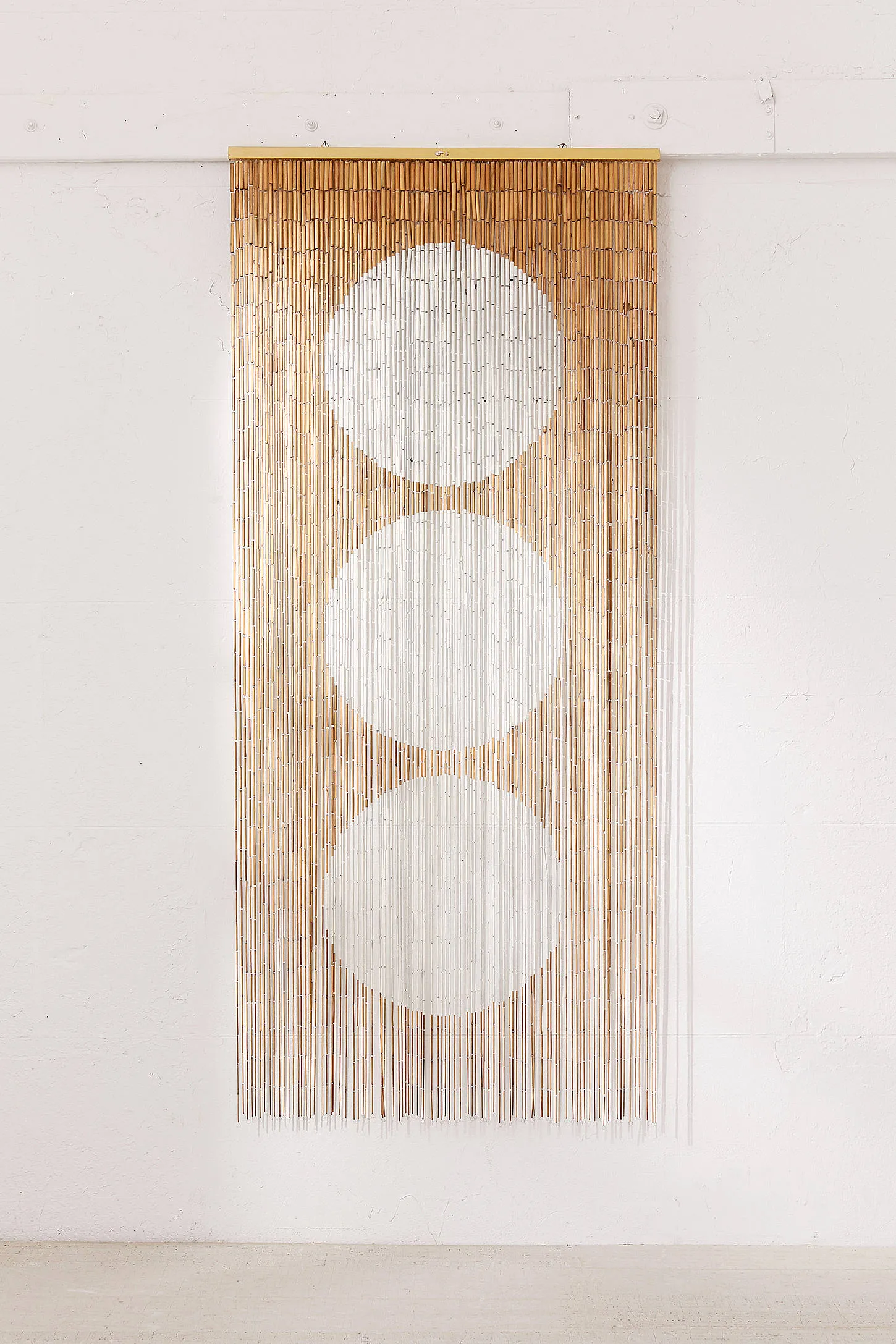 Circles Bamboo Curtain - Neutral 2