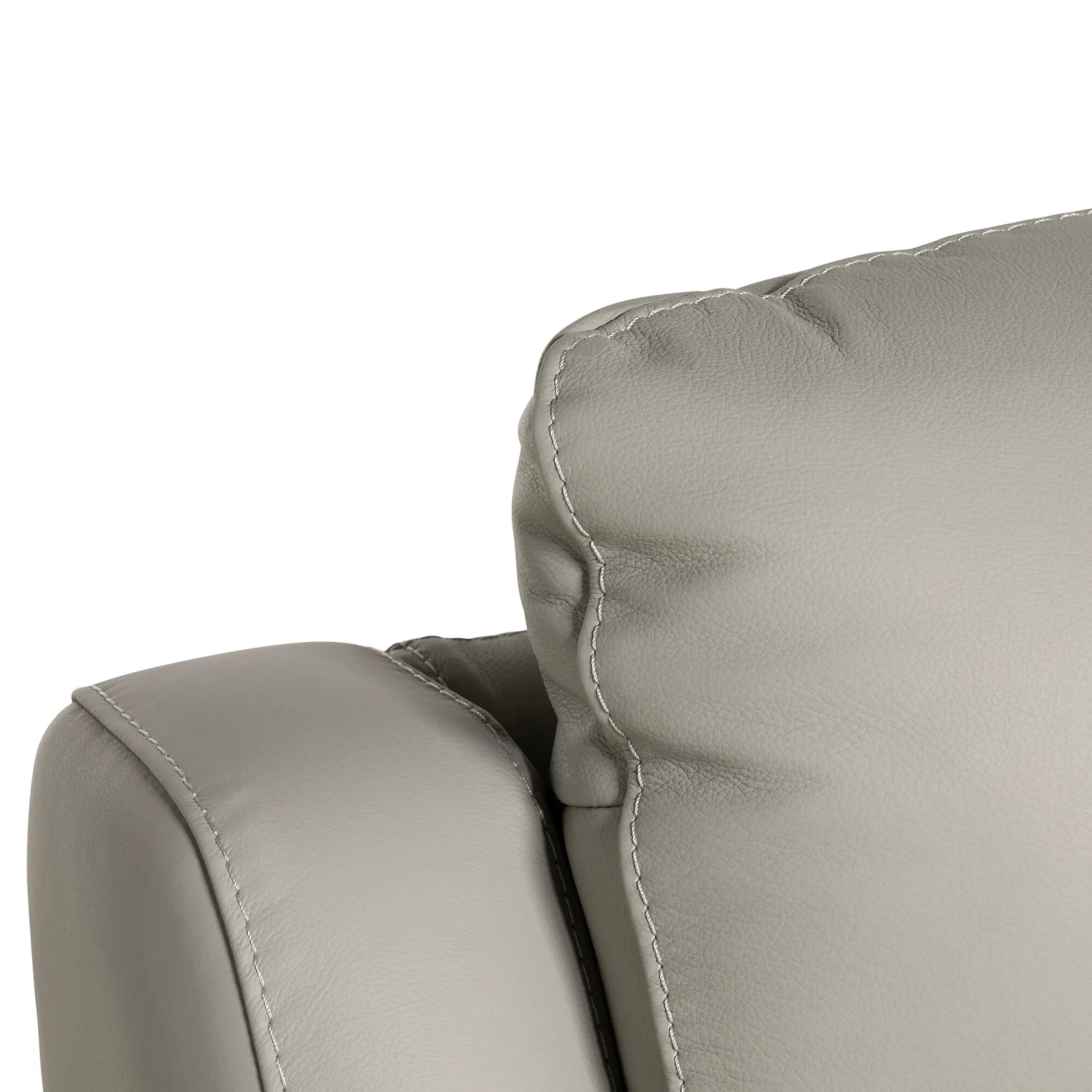 Fiore 2 Seater Sofa, Grey Leather | Barker & Stonehouse 3