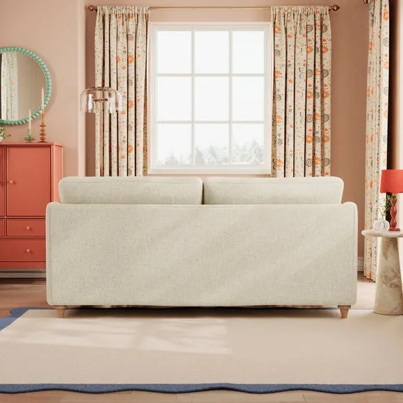 Hattie Slub Faux Linen 3 Seater Sofa 4