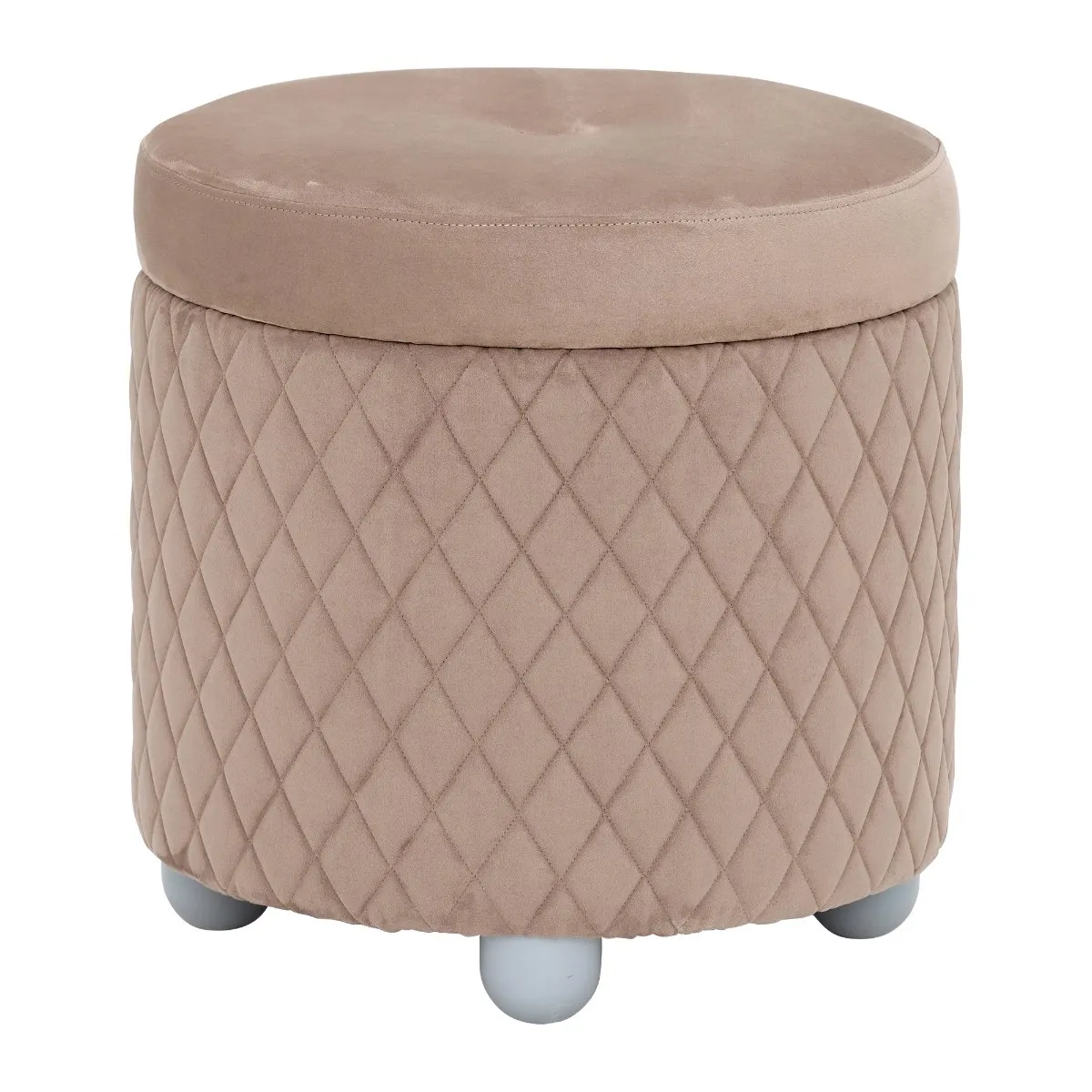 Lutyen Pouf Stool, Rombi Nabuk