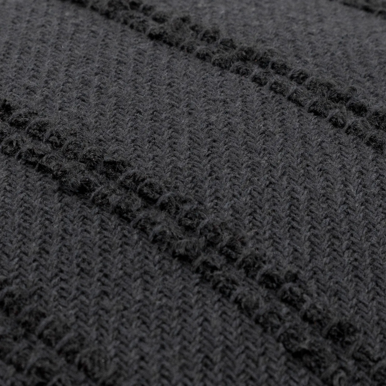 Yard Larch Woven Tasselled Cushion in Black 5