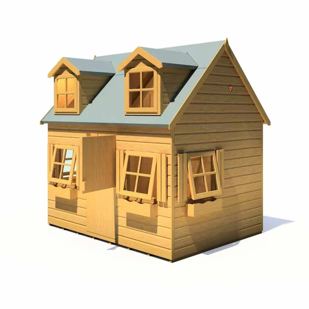 Shires Hatters House 8 x 6 Feet Little house - L250.4 x W198.6 x H249.6 cm in Light Brown 4
