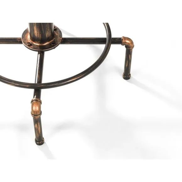 Rockport Pipework 4 Seater Round Bar Table 3