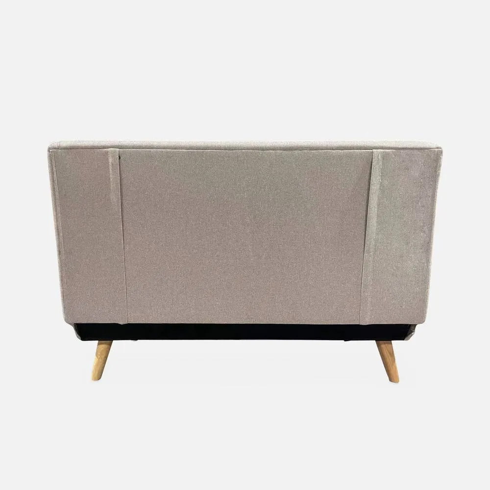 sweeek 2-seater Scandi-style Folding Sofa Bed in Beige 3