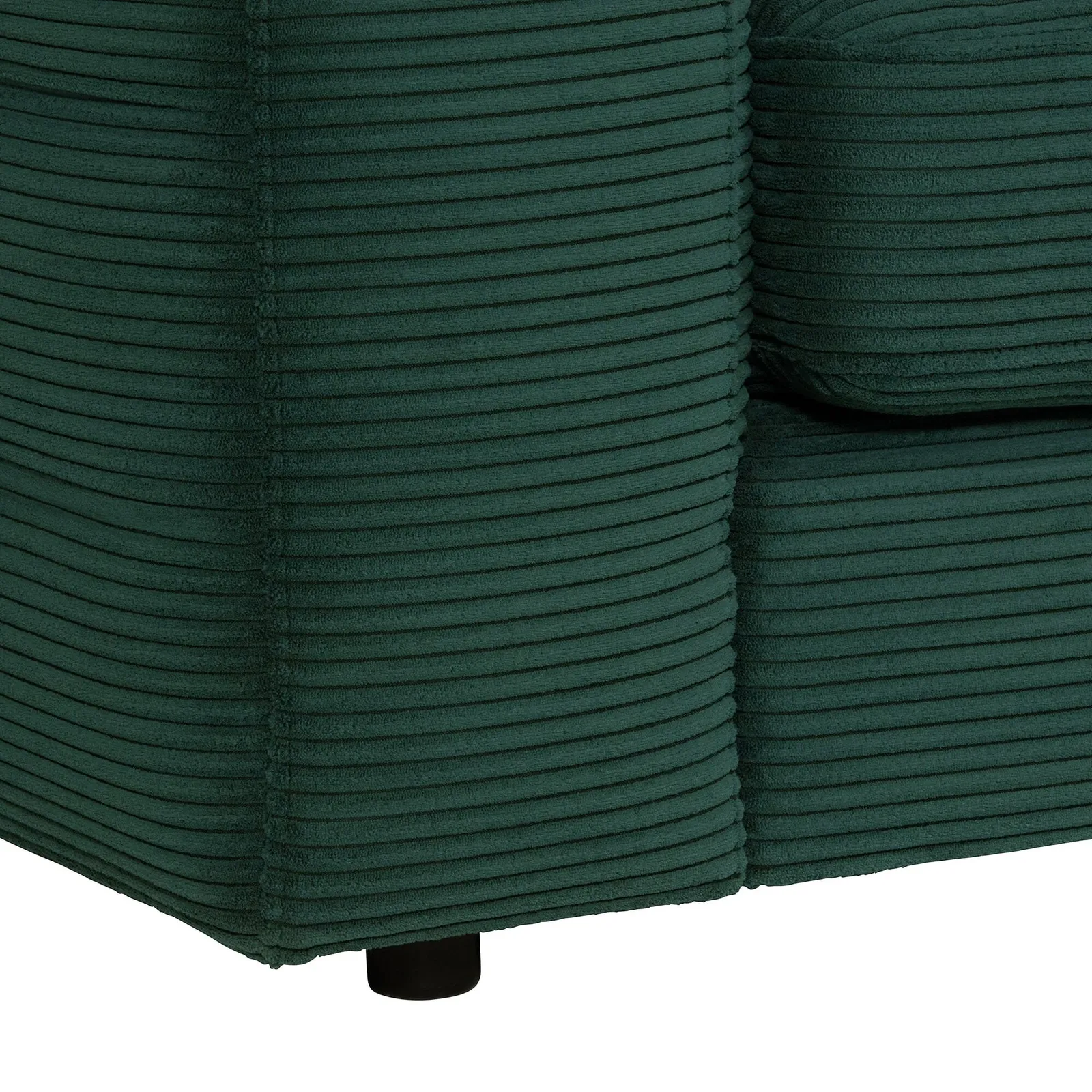 Twain Medium 1.5 Seater Armrest Left Modular Sofa, Green Fabric | Barker & Stonehouse 3