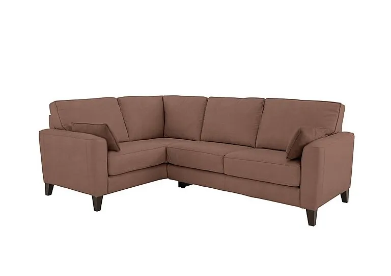 Brondby Small Fabric Left Hand Facing Corner Sofa - Hazelnut