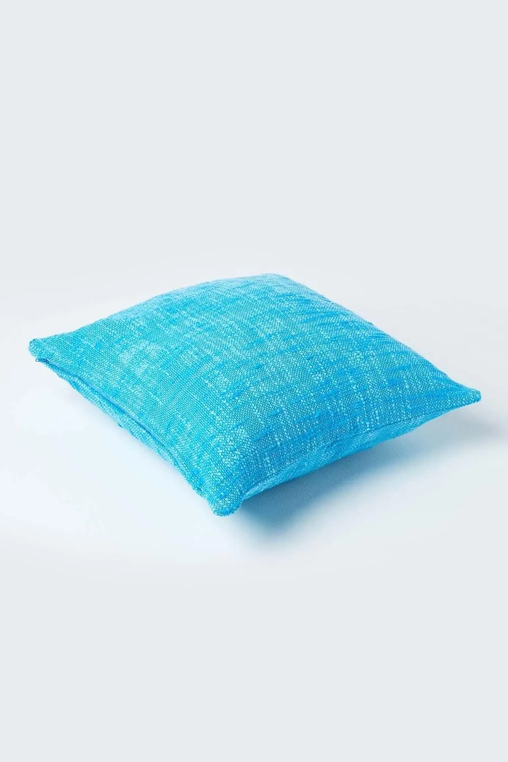Homescapes Nirvana Cotton Cushion Cover in Teal 3