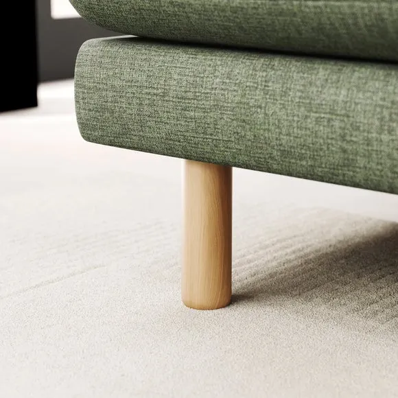 Newton Chenille Soft Texture Corner Chaise Sofa 5