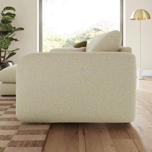 Luca Soft Chenille Reversible Corner Chaise Sofa 2