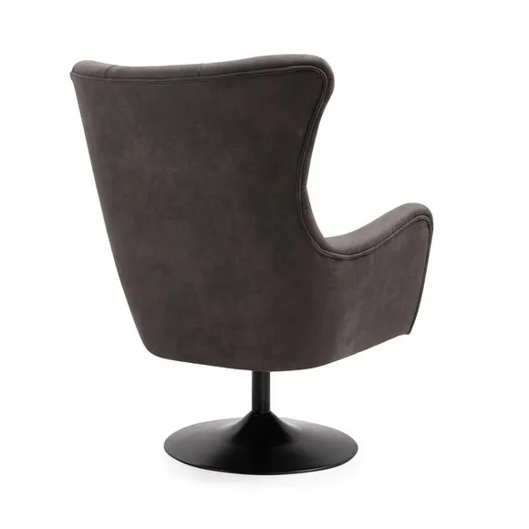 Roan Microsuede Swivel Chair 4