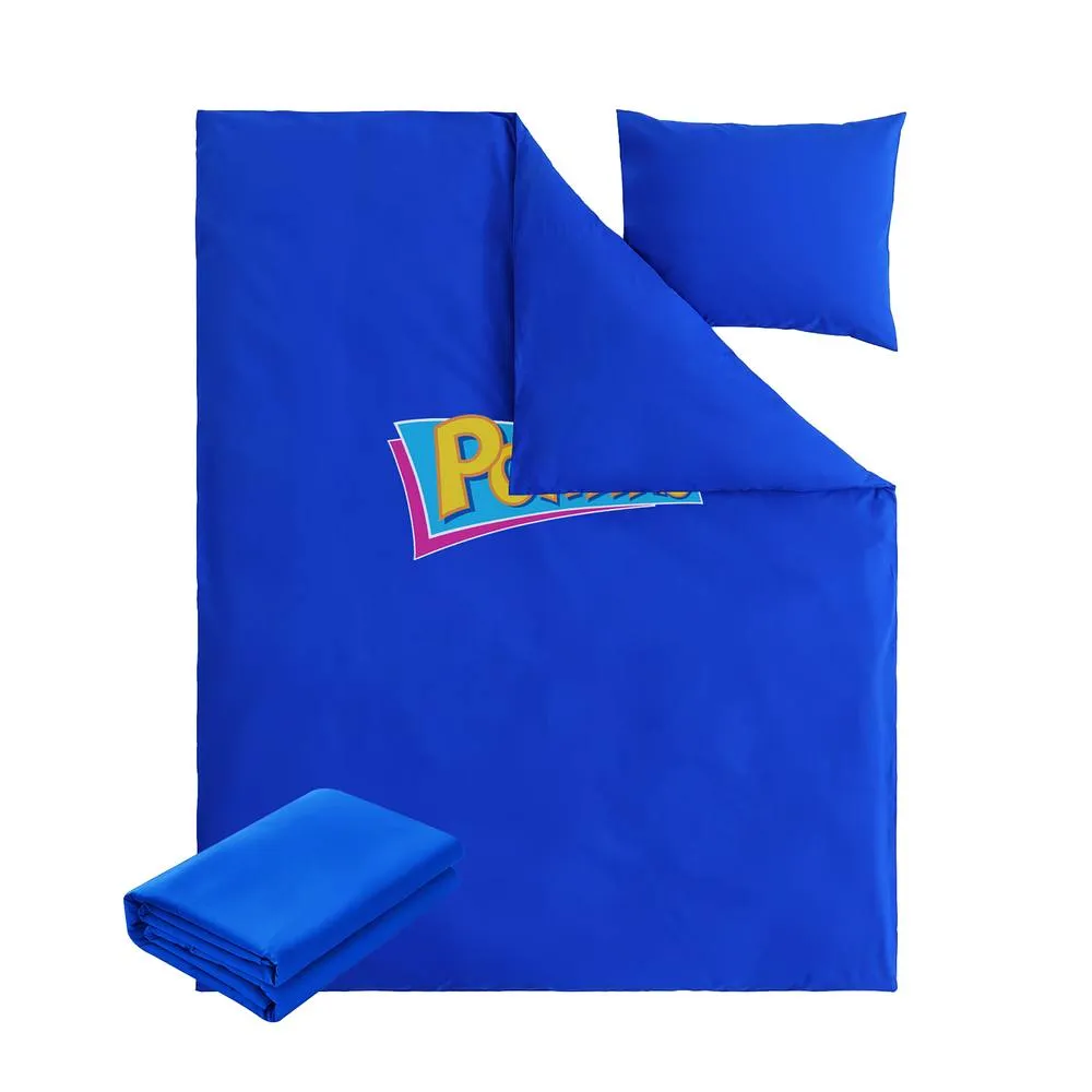 simpa 3PC Blue Reversible Single Duvet Bedding Set