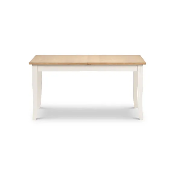 Davenport 4-6 Seater Rectangular Extendable Dining Table, Off White 3