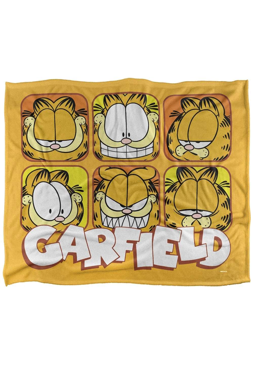 Garfield Faces Silky Touch Super Soft Throw Blanket 152 X 127 cm in White