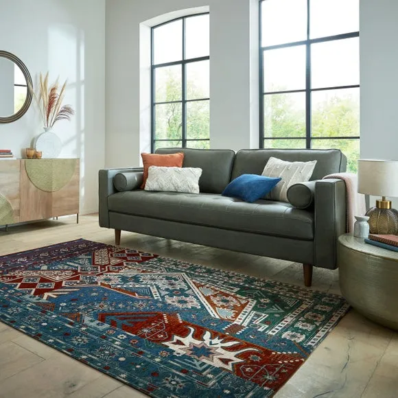 Traditional Patchwork Chenille Rug 1