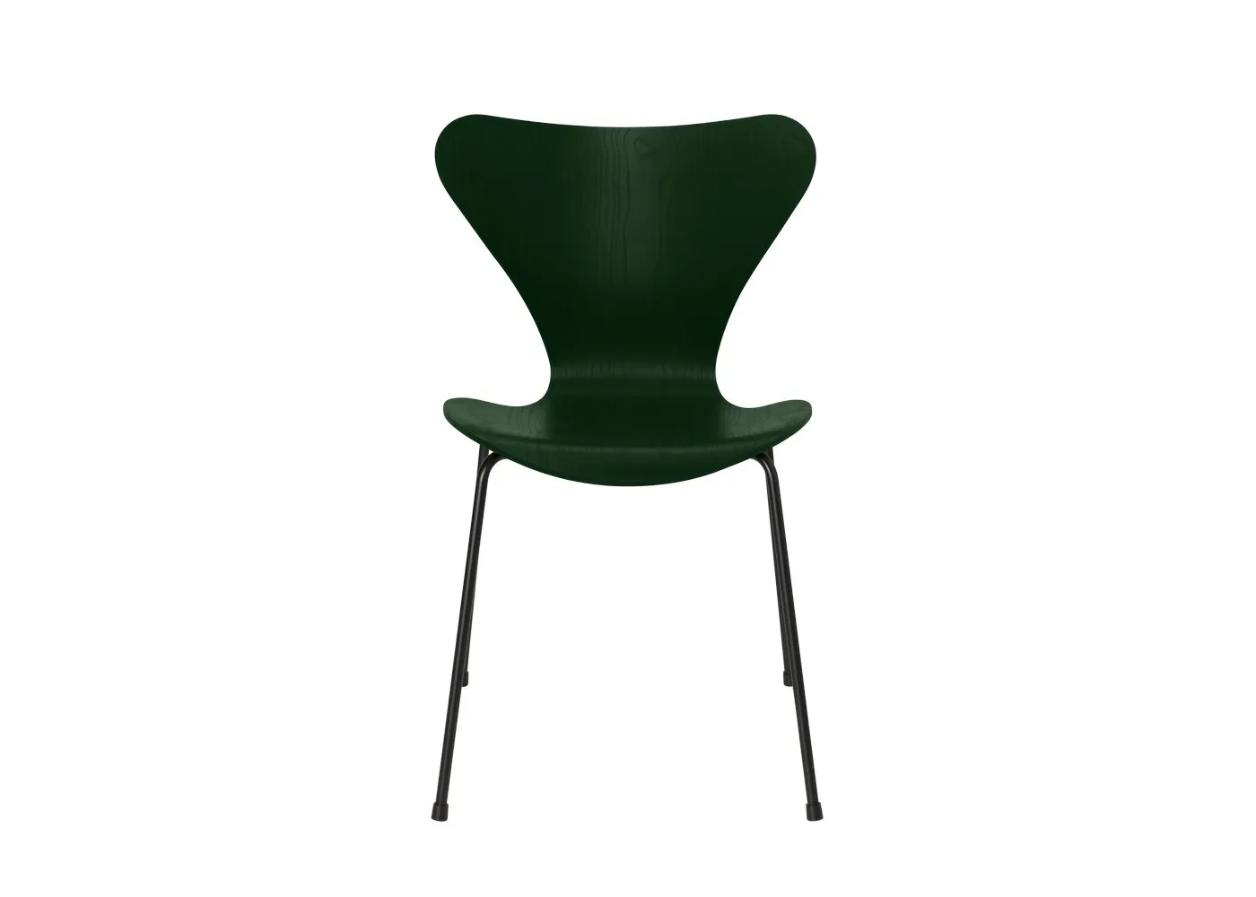 Fritz Hansen Series 7 Chair Coloured Ash Evergreen Black Legs