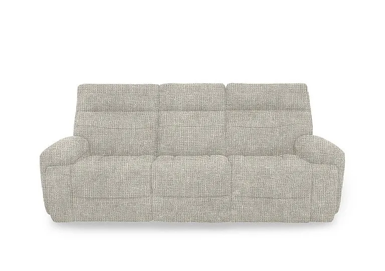 Cinemax Fabric 3 Seater 3 Cushion Media Arms Power Recliner Sofa with Power Headrests