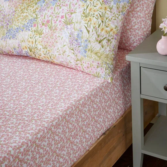 Posie Meadow 100% Cotton Fitted Sheet