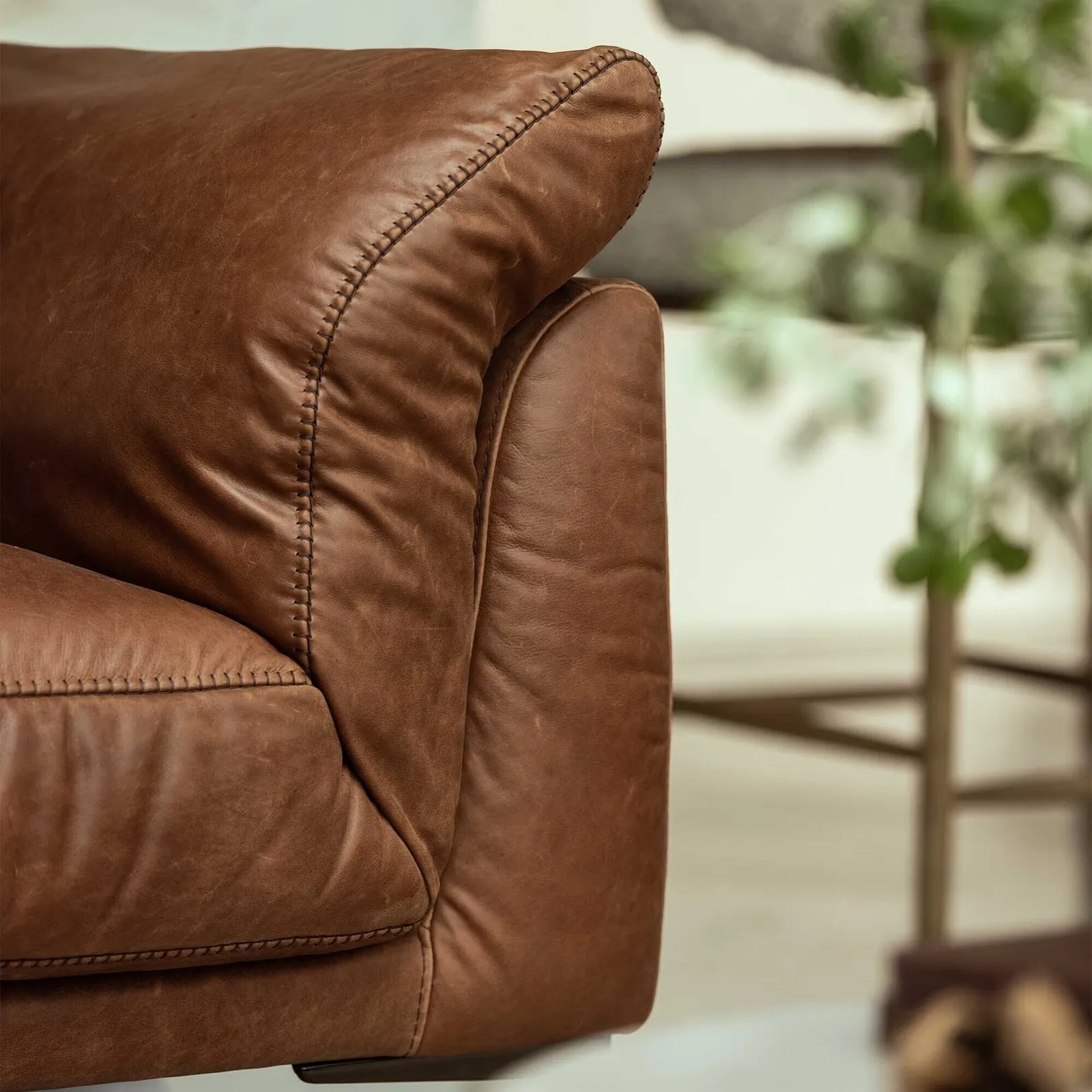 Epping 1.5 Seater 140X99X80Cm Armchair, Brown Leather | Barker & Stonehouse 6