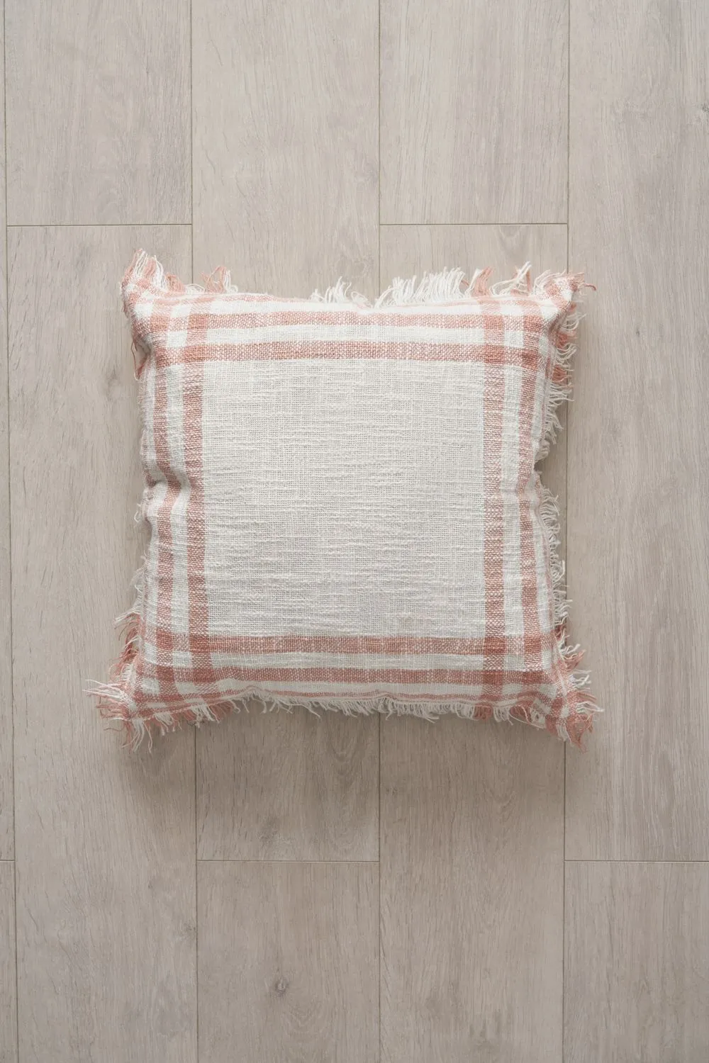 BHS Tula Check Cushion in Pink 5