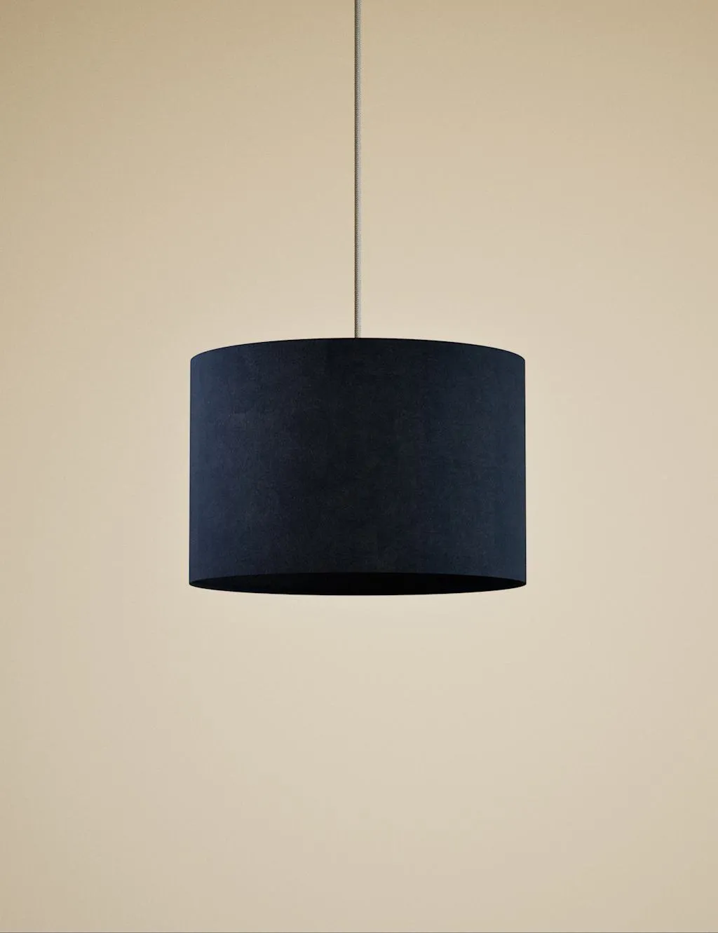 M&S Velvet Lamp Shade Navy